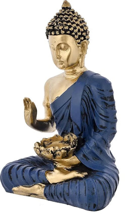 Resin Spiritual Buddha Sculpture Decorative Figurine - View 4