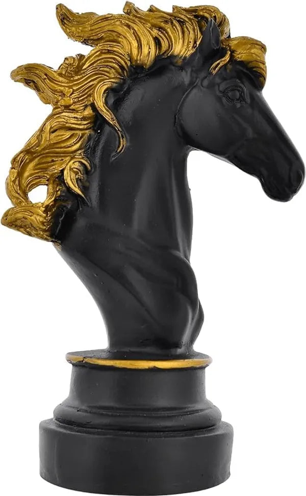 Resin Antique Finish Horse Head Decorative Sculpture