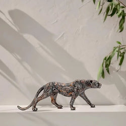 Craftivoa Leopard Panther Jaguar Wildlife Animal Figurine Spiritual Living Decorative Table Showpiece For Home Office Decor 13 X 4 5 Inches - View 3