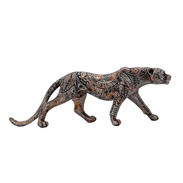 Craftivoa Leopard Panther Jaguar Wildlife Animal Figurine Spiritual Living Decorative Table Showpiece For Home Office Decor 13 X 4 5 Inches