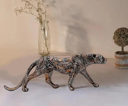 Craftivoa Leopard Panther Jaguar Wildlife Animal Figurine Spiritual Living Decorative Table Showpiece For Home Office Decor 13 X 4 5 Inches - View 2