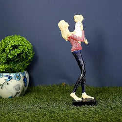 Resin Modern Art Matte Finish Mother Baby Decorative Figurine - View 4