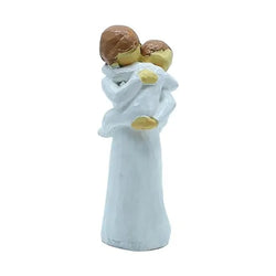 Craftivoa White Resin Decorative Figurine 5 5 Inch Height Handcrafted Showpiece For Home Decor - View 1