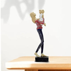 Craftivoa Mother Baby Idol Statue With Matte Finish Modern Art Sculpture Handmade Home Decor Tabletop Figurines Living Room Decorative Gift Showpiece - View 2