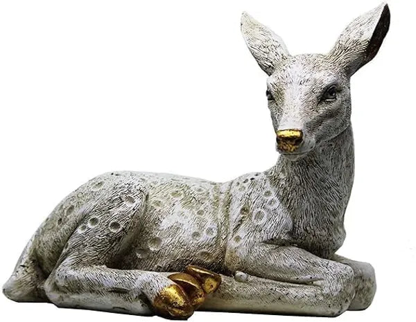 Craftivoa Handcrafted Antique Finish Deer Decoraive Showpiece Figurine