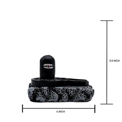 Craftivoa Shiva Shivling Shiv Linga Mahadev Idol Murti Statue For Home Decor Temple Puja Craftivoa 4 5 3 Inches Black - View 3