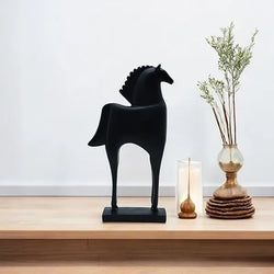 Craftivoa Modern Horse Figurine Black Ceramic Decorative Statue Handmade Figurines For Home Decor Collectible Sculpture Tabletop Showpiece - View 4