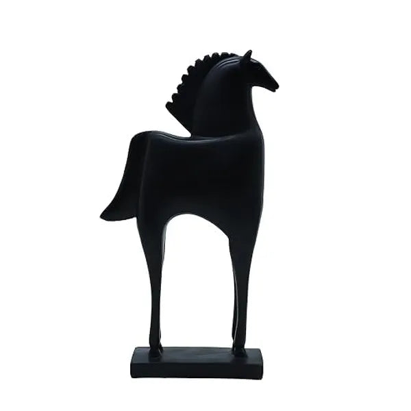 Craftivoa Modern Horse Figurine Black Ceramic Decorative Statue Handmade Figurines For Home Decor Collectible Sculpture Tabletop Showpiece