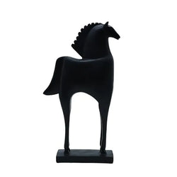 Craftivoa Modern Horse Figurine Black Ceramic Decorative Statue Handmade Figurines For Home Decor Collectible Sculpture Tabletop Showpiece - View 1