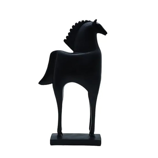 Craftivoa Modern Horse Figurine Black Ceramic Decorative Statue Handmade Figurines For Home Decor Collectible Sculpture Tabletop Showpiece - View 1