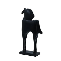 Craftivoa Modern Horse Figurine Black Ceramic Decorative Statue Handmade Figurines For Home Decor Collectible Sculpture Tabletop Showpiece - View 2
