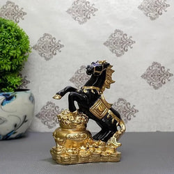 Craftivoa Vastu Fengsui Horse Showpiece For Home Decor Showpiece Living Room Bedroom Office Desktop Decoration Gifting Cabinets - View 3