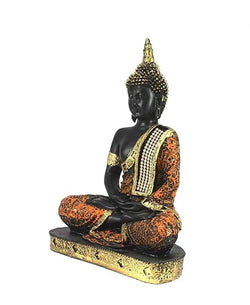 Craftivoa Polyresin Meditating Lord Buddha Figurine Multicolour Showpiece 16 5 X 25 X 6 5 Cm 1 Piece - View 1