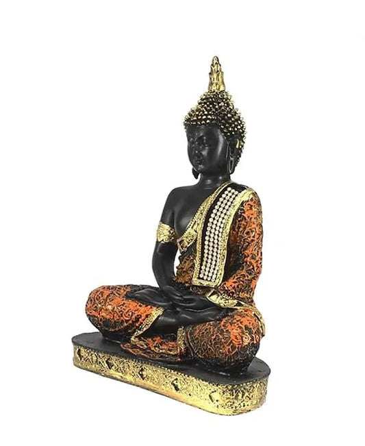 Craftivoa Polyresin Meditating Lord Buddha Figurine Multicolour Showpiece 16 5 X 25 X 6 5 Cm 1 Piece - View 1