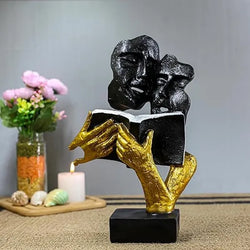 Craftivoa Handmade Romantic Couple Showpiece Resin Figurine For Home Living Room Decor Anniversary Wedding Diwali Gift - View 2