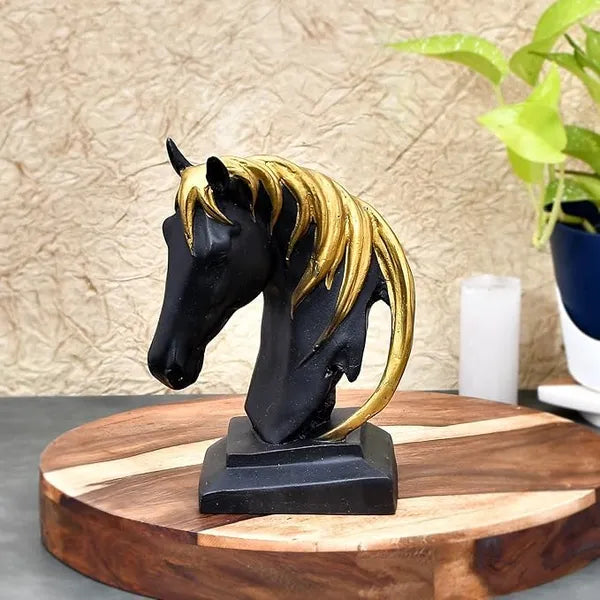 Resin Modern Horse Face Art Decorative Figurine