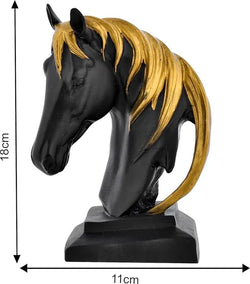 Resin Modern Horse Face Art Decorative Figurine - View 2