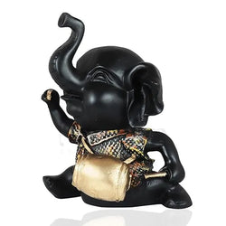 Craftivoa Handicrafts Elephant Showpiece With Instrument For Home Decorations Figurine For Home Decor Showpiece Living Room Bedroom Office Desk Cabinets - View 3