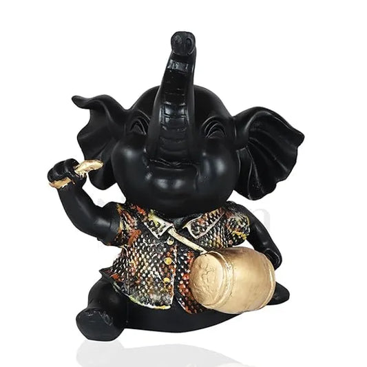 Craftivoa Handicrafts Elephant Showpiece With Instrument For Home Decorations Figurine For Home Decor Showpiece Living Room Bedroom Office Desk Cabinets - View 1