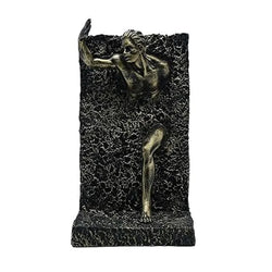 Craftivoa 3d Wall Art Sculpture Bronze Finish Resin Face Sculpture Handmade Figurine For Home Decor Abstract Wall Hanging - View 2