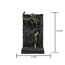 Craftivoa 3d Wall Art Sculpture Bronze Finish Resin Face Sculpture Handmade Figurine For Home Decor Abstract Wall Hanging - View 3