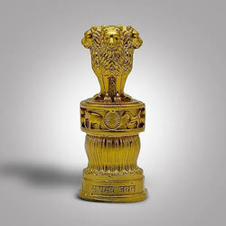 Craftivoa Ashoka Pillar Stambh Sculpture For Car Dashboard Idolscraftivoa 5 Inch Antique Golden Colour Paper Weight For Office Desk Craftivoa 5 2 Inches - View 5