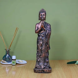 Craftivoa Standing Buddha Statue Showpiece For Home Decor Handmade Buddha Idol Resin Spiritual Figurine - View 3