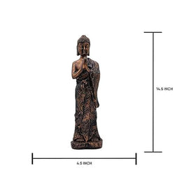 Craftivoa Standing Buddha Statue Showpiece For Home Decor Handmade Buddha Idol Resin Spiritual Figurine - View 2