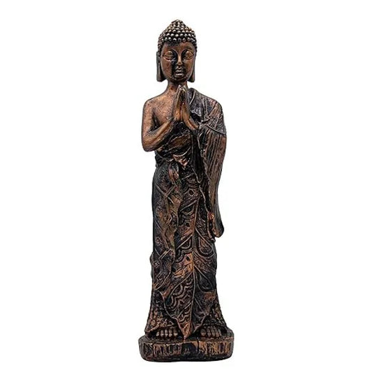 Craftivoa Standing Buddha Statue Showpiece For Home Decor Handmade Buddha Idol Resin Spiritual Figurine - View 1