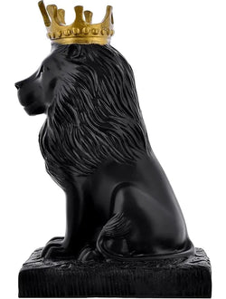 Craftivoa Majestic Royal Black Lion Statue With Crown Premium Home Decor Figurine For Luxurious Display - View 4