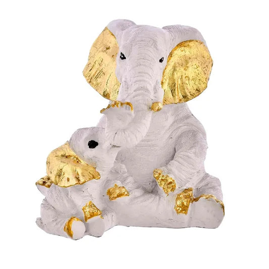 Craftivoa Small Elephant Family Mom And Baby Sculpture For Home Decor Showpiece Figurine - View 1