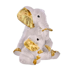 Craftivoa Small Elephant Family Mom And Baby Sculpture For Home Decor Showpiece Figurine - View 3