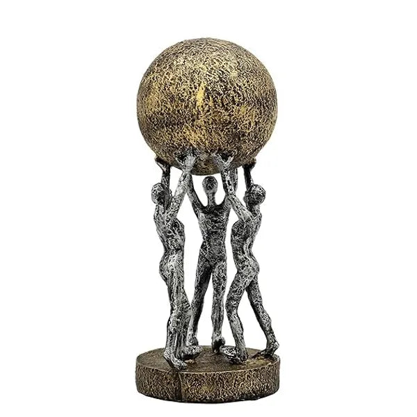 Resin Modern Atlas Group Sculpture Decorative Figurine
