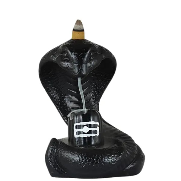 Craftivoa Naagsnake With Shivling Smoke Backflow Burnerincense Holder Decorative Showpiece With 30 Free Smoke Fountain Backflow Scented Cone