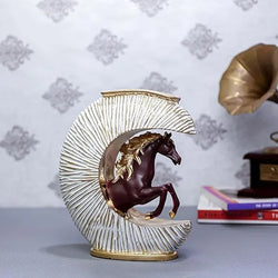 Craftivoa Polyresin Horse Statue Feng Shui Vastu With Flower Vase - View 3