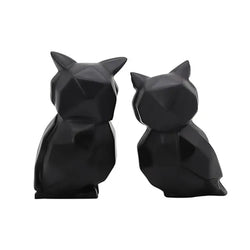 Craftivoa Black Owl Showpiece Set Of 2 Handcrafted Figurines With Golden Eyes Home Decor For Living Room Study Table Bedroom - View 2