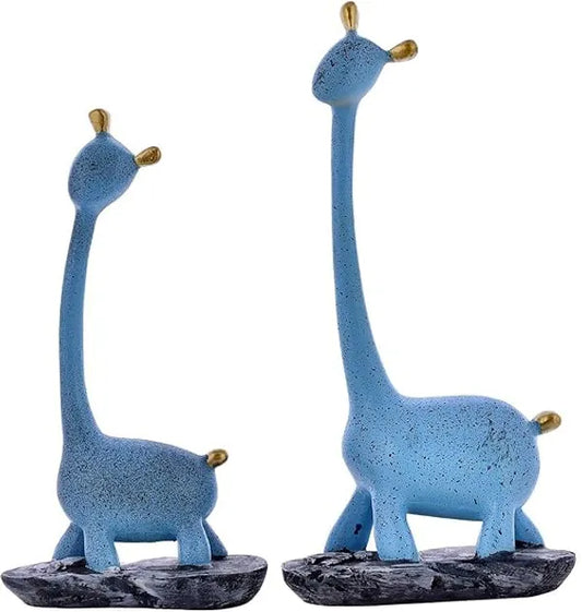 Craftivoa Giraffe Pair Antique Finish Showpiece For Home Decor Gifting Living Room Showpiece Figurine - View 1