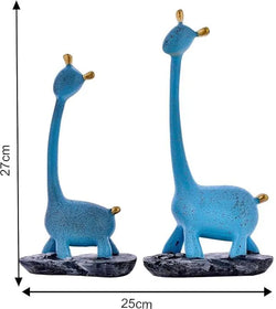 Craftivoa Giraffe Pair Antique Finish Showpiece For Home Decor Gifting Living Room Showpiece Figurine - View 2
