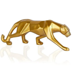 Resin Modern Geometrical Panther Gold Decorative Figurine - View 5