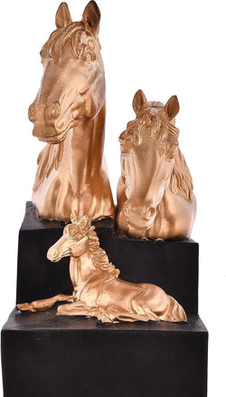 Resin Antique Horse Family Decorative Sculpture Figurine - View 1