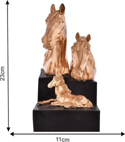 Resin Antique Horse Family Decorative Sculpture Figurine - View 3