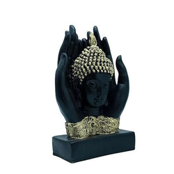 Resin Spiritual Black Gold Buddha Protective Hands Figurine - View 4