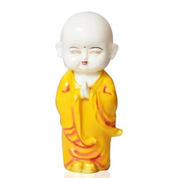 Craftivoa Meditating Buddha Monk Statue Showpiece Indian Handicraft Decor For Home Office Table Baby Monk Figurine - View 1