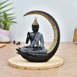 Craftivoa Samadhi Buddha Sitting On Chand For Home Decor Showpiece Figurine - View 4