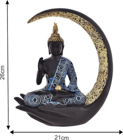 Craftivoa Samadhi Buddha Sitting On Chand For Home Decor Showpiece Figurine - View 3