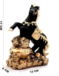 Resin Vastu Lucky Running Horse Money Bank Figurine - View 3