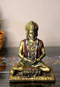 Craftivoa Handcrafted Antique Finish Lord Hanuman Figurine Decorative Showpiece Sculpture For Home Office And Spiritual Spaces - View 2