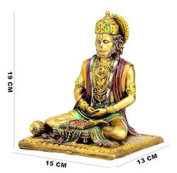 Craftivoa Handcrafted Antique Finish Lord Hanuman Figurine Decorative Showpiece Sculpture For Home Office And Spiritual Spaces - View 4