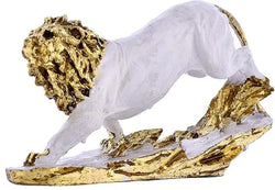 Craftivoa King Lion White Antique Finish Statue Sculpture For Home Decor Showpiece Figurine - View 4