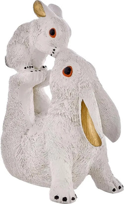 Resin Whimsical Rabbit With Child Decorative Figurine - View 2